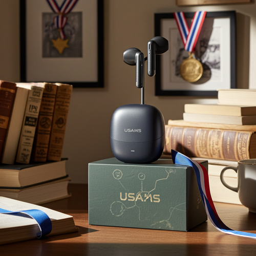 VeloTech Sport Buds — Auriculares TWS Inalámbricos con Estuche de Carga USB-C